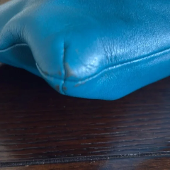 Coach Crossbody Bag – Teal Leather - Picture 8 of 15